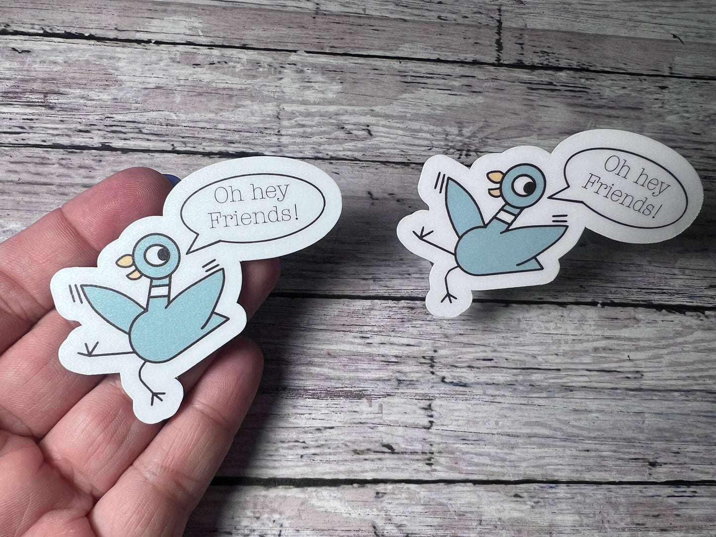 Pigeon Hey Friends, Teacher Sticker, Book Character Sticker