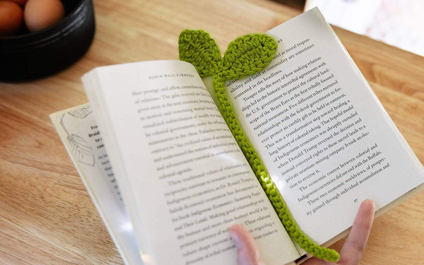 Handmade Crochet Sprout Bookmark - For Book Lovers!