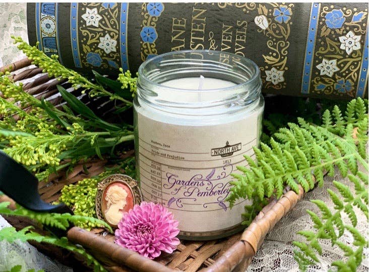Book Candle / Pride and Prejudice - Gardens of Pemberley
