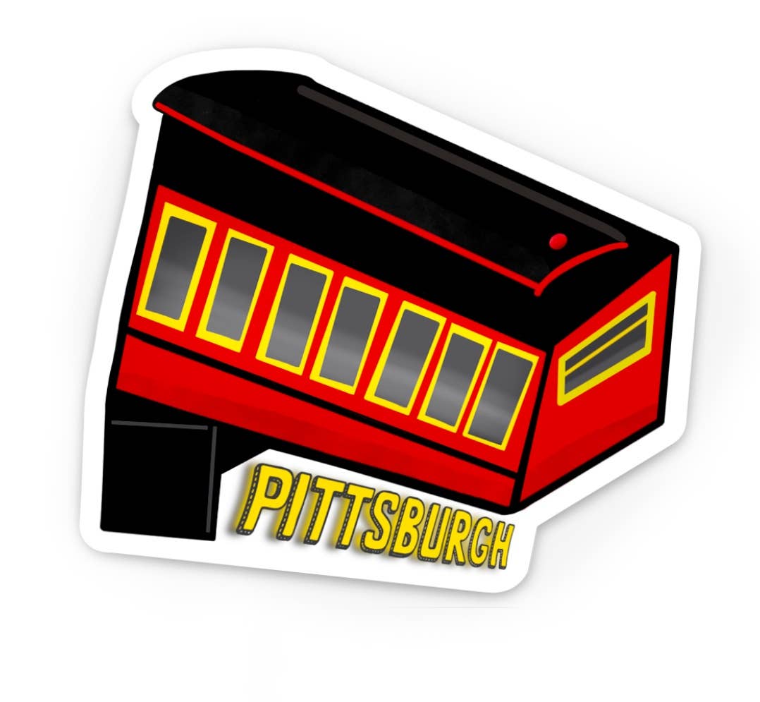 Waterproof Vinyl Pittsburgh Incline Sticker