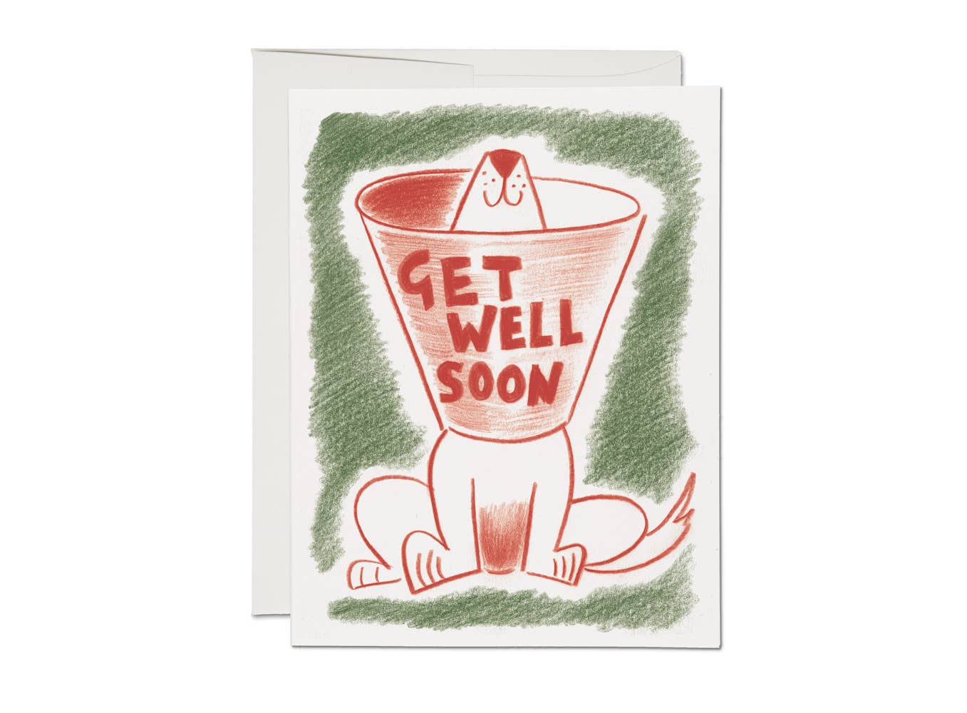 Healing Dog get well greeting card