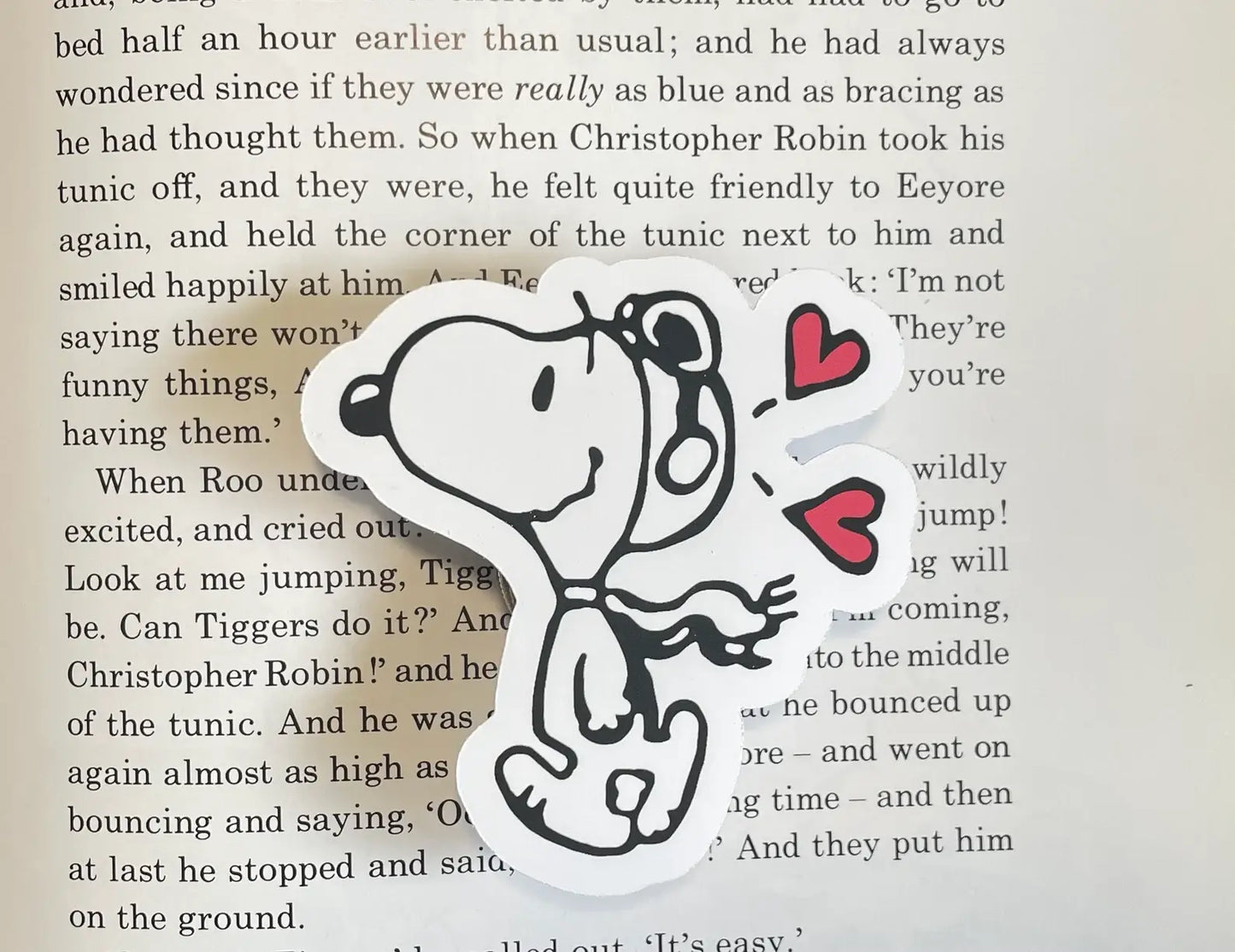 Valentine Day Snoopy waterproof vinyl sticker