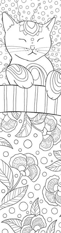 Cats Coloring Bookmarks by Rockpool  Publishing