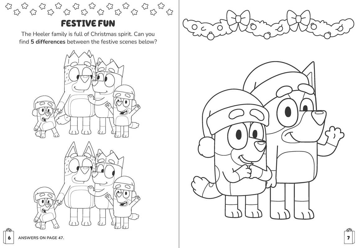 Bluey Colortivity: Hooray Christmas! by Delaney Foerster