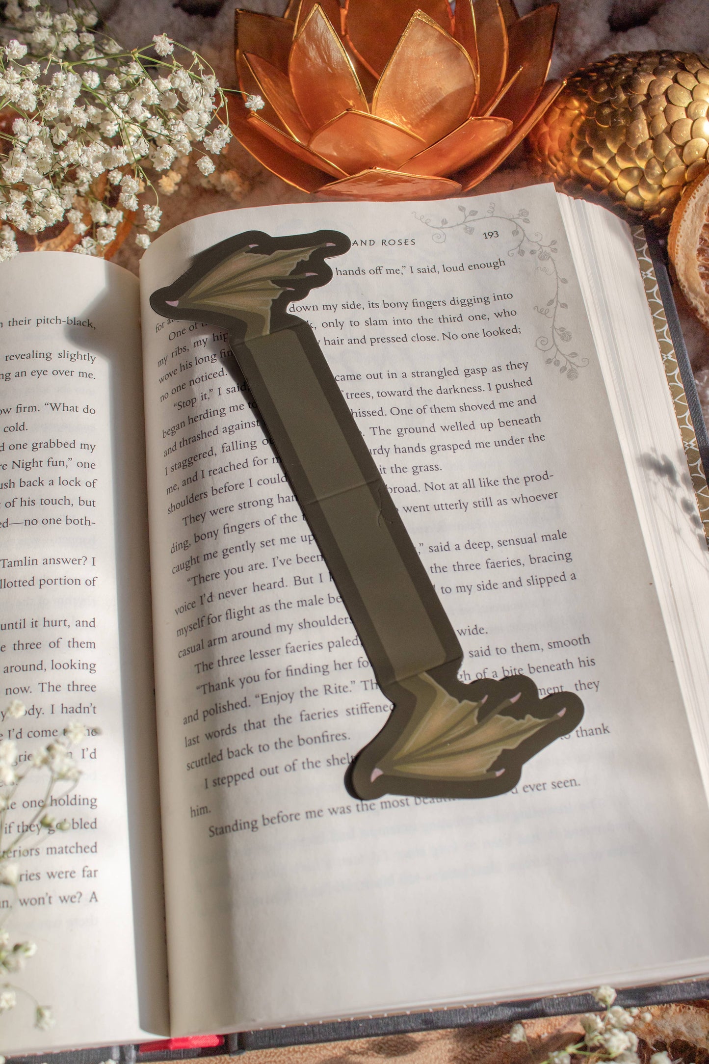 3D Dragon Wings Bookmark | Soft Touch