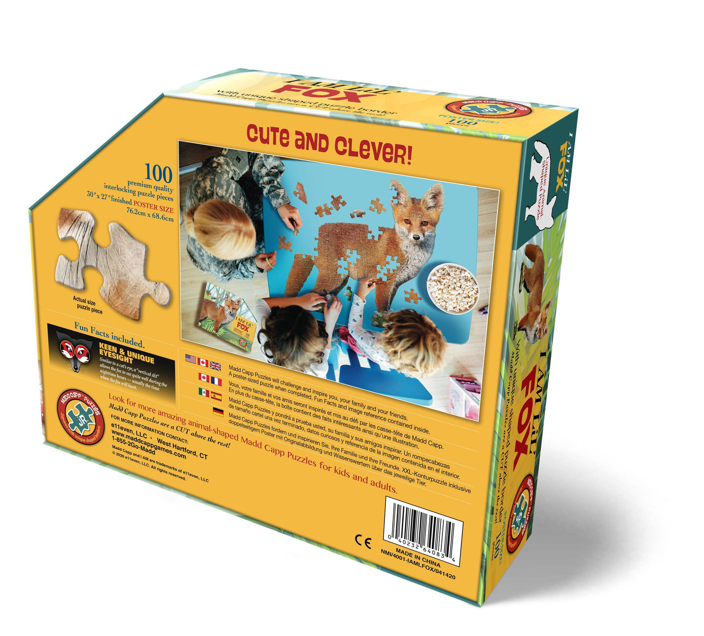 I AM Lil FOX 100 piece jigsaw puzzle - gift