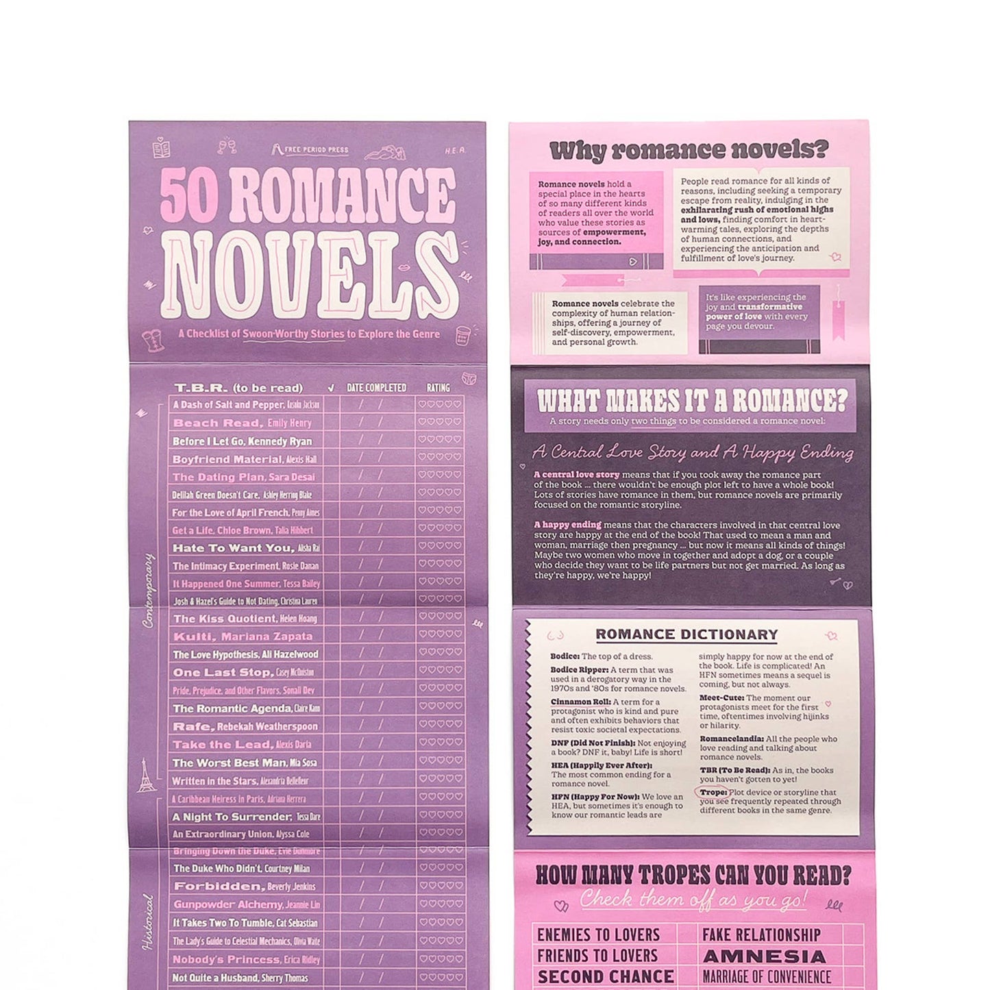 50 Romance Novels: A Checklist of Swoon-Worthy Stories