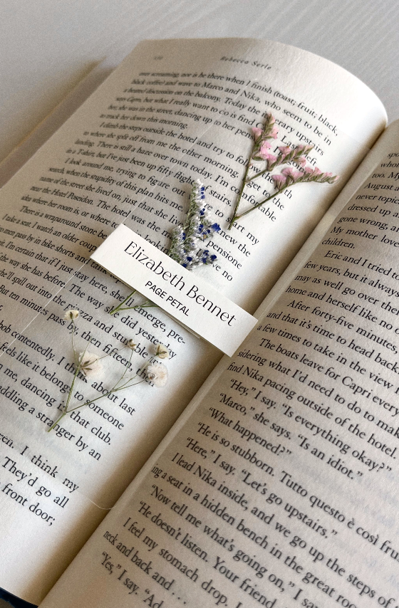Elizabeth Bennet Page Petal Bookmark