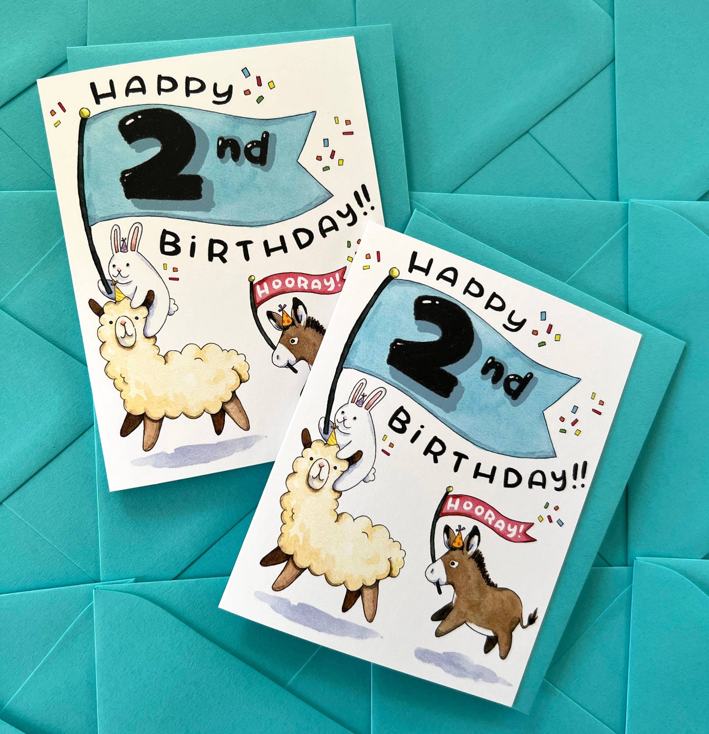 Happy 2nd Birthday Card