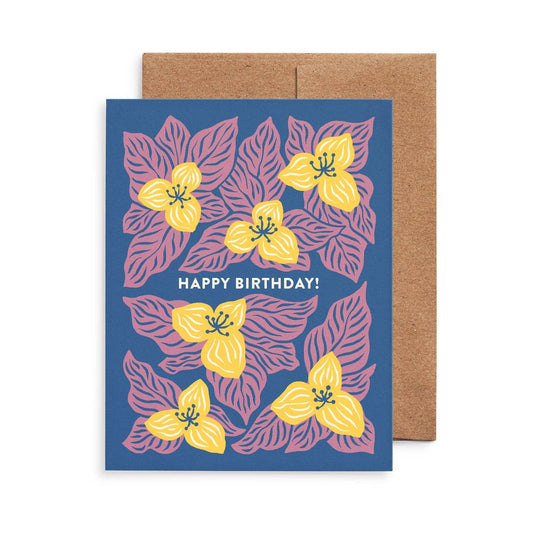 Trillium Birthday Card