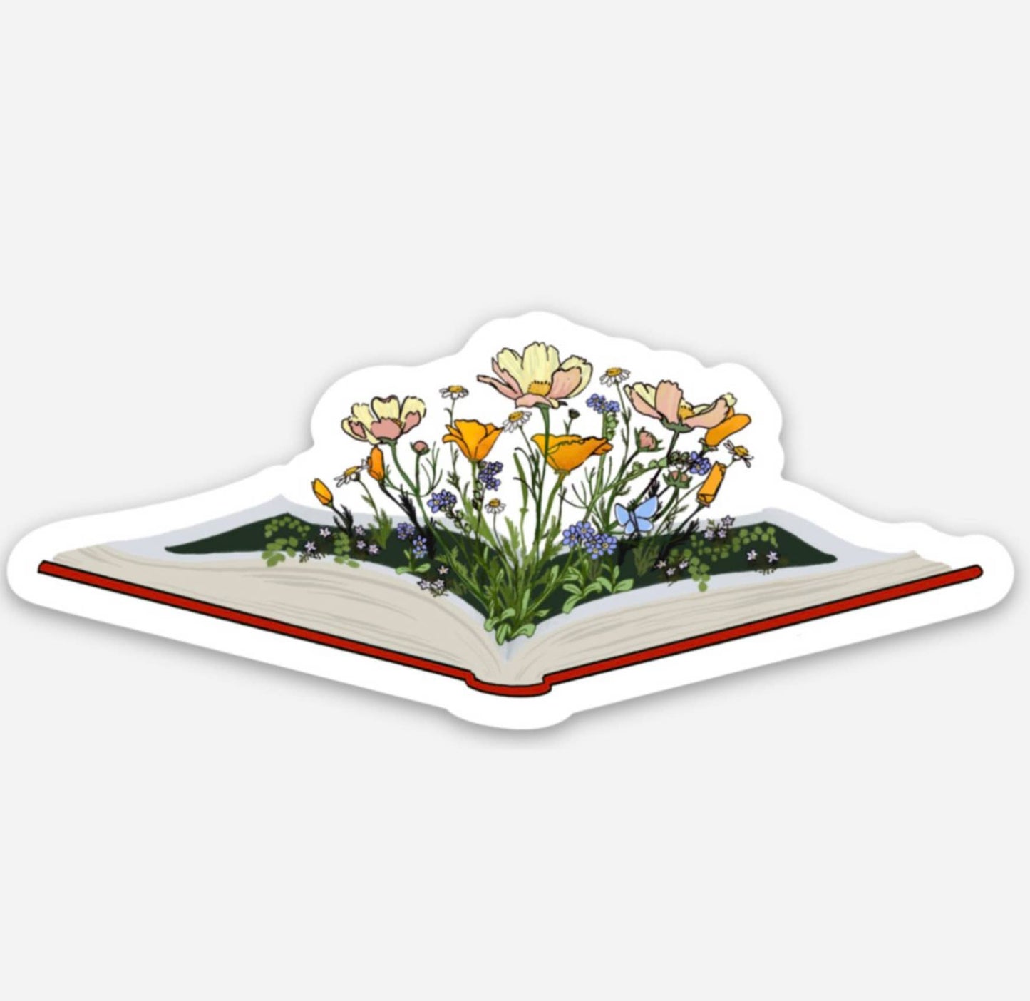 Meadow book sticker
