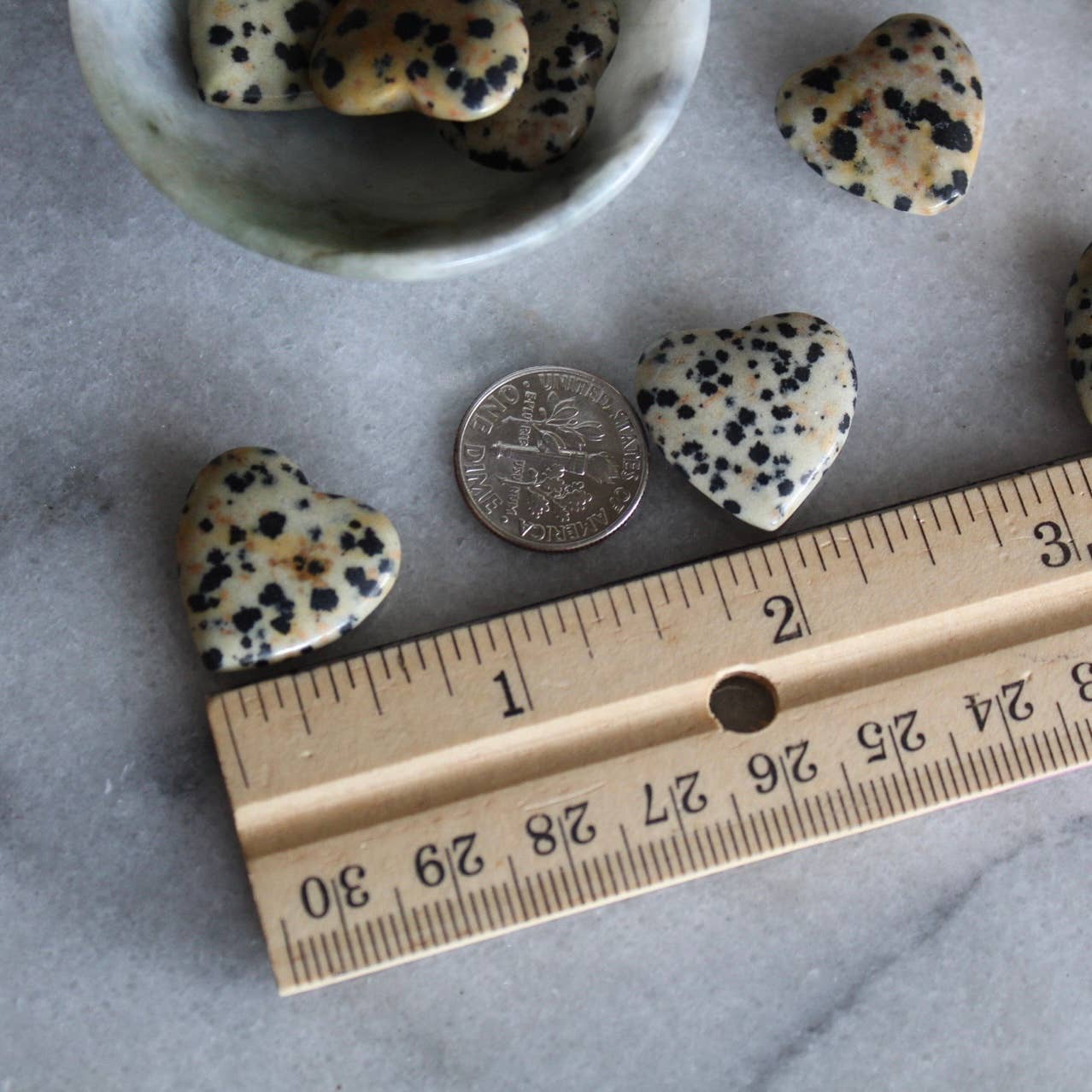 Dalmatian Jasper 20mm Heart (Crystals & Stones)