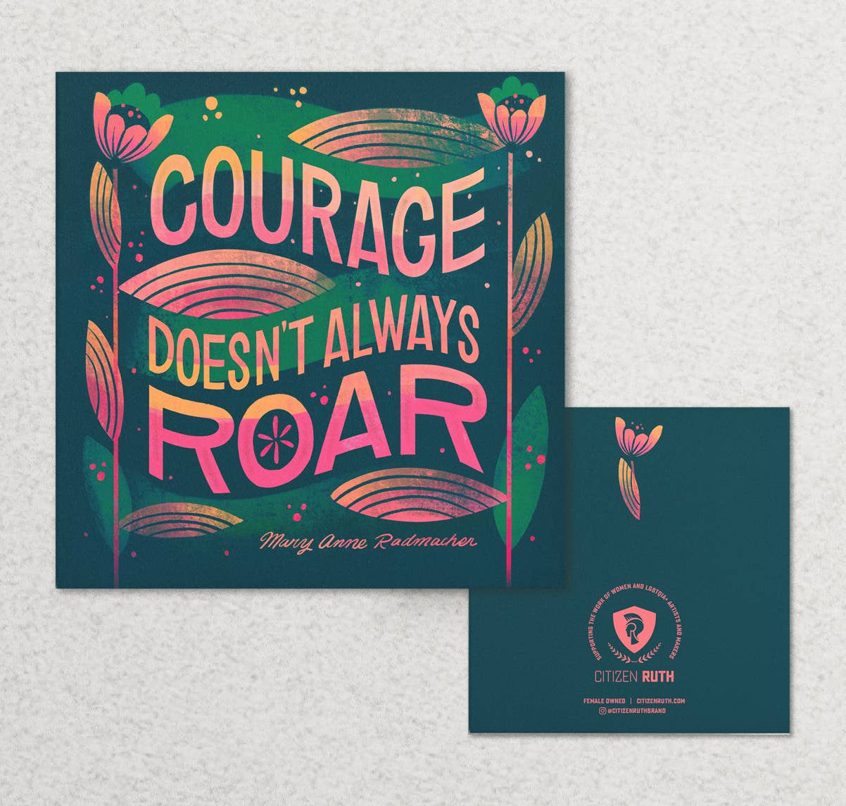 Courage Doesn't Always Roar card