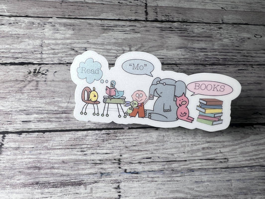 Read Mo Books, Teacher Sticker, Book Character Sticker