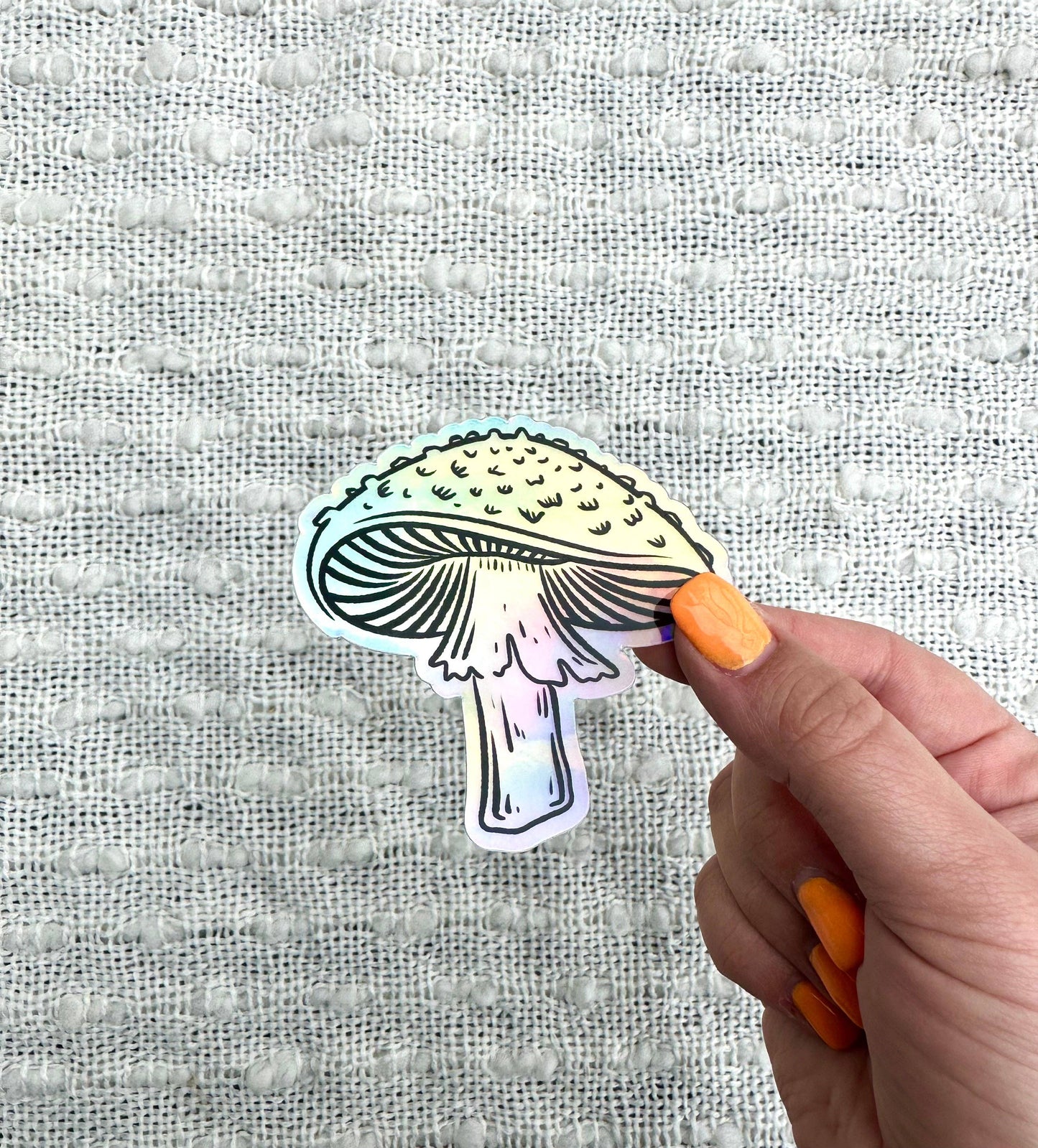 Amanita Mushroom Water Bottle Sticker