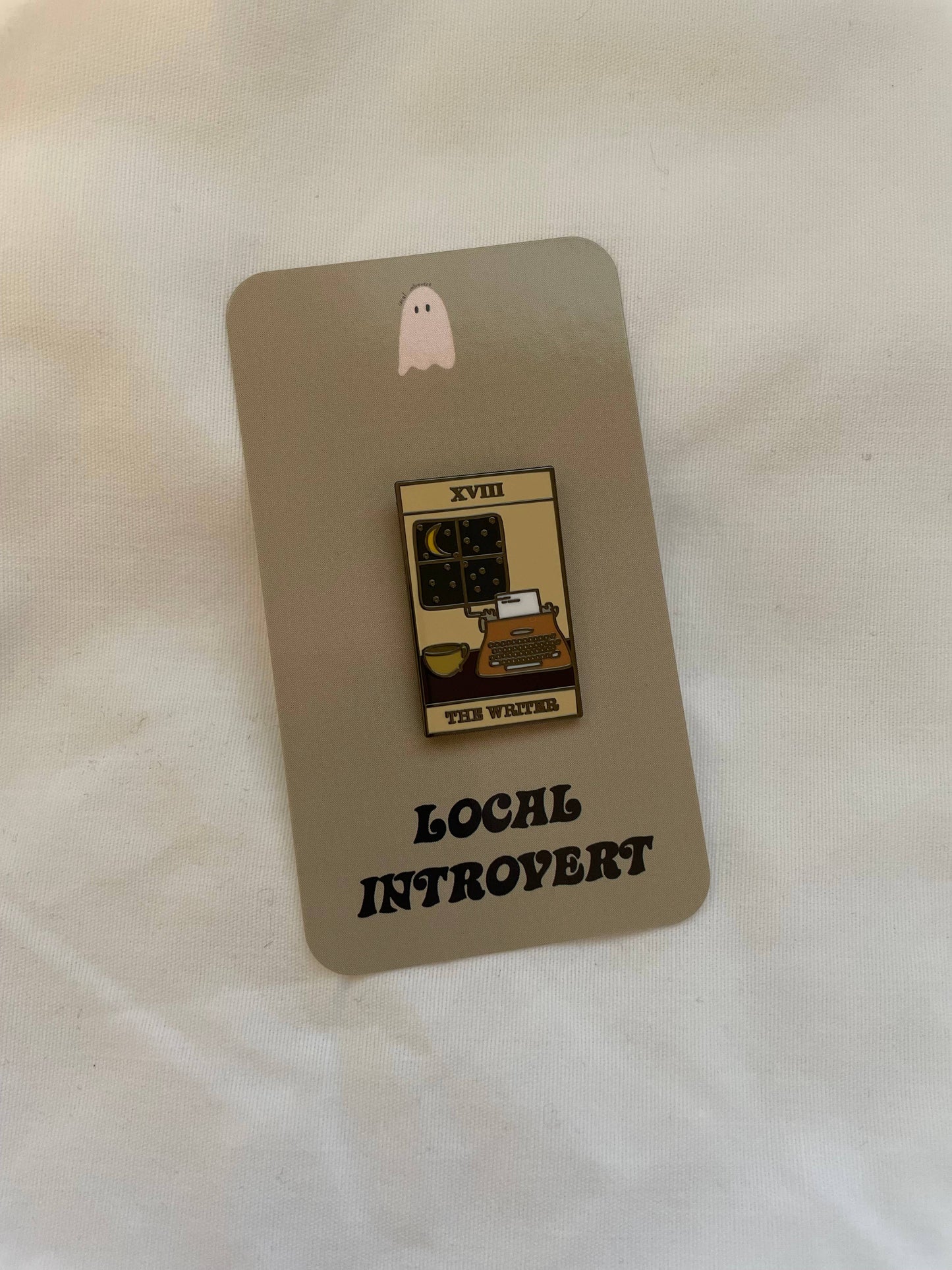 Small “The Writer” Tarot Card Enamel Pin