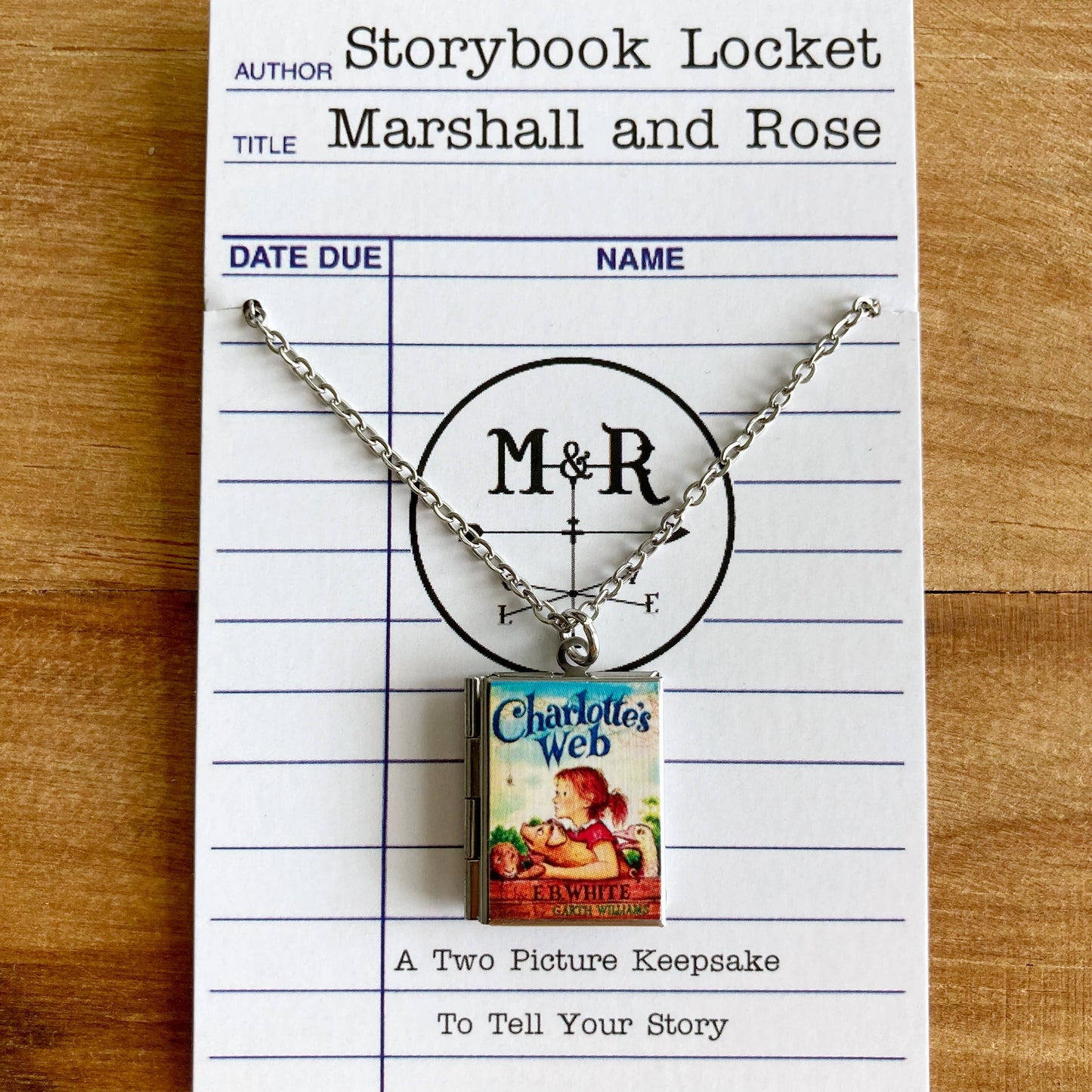 Book Locket Charlotte's Web