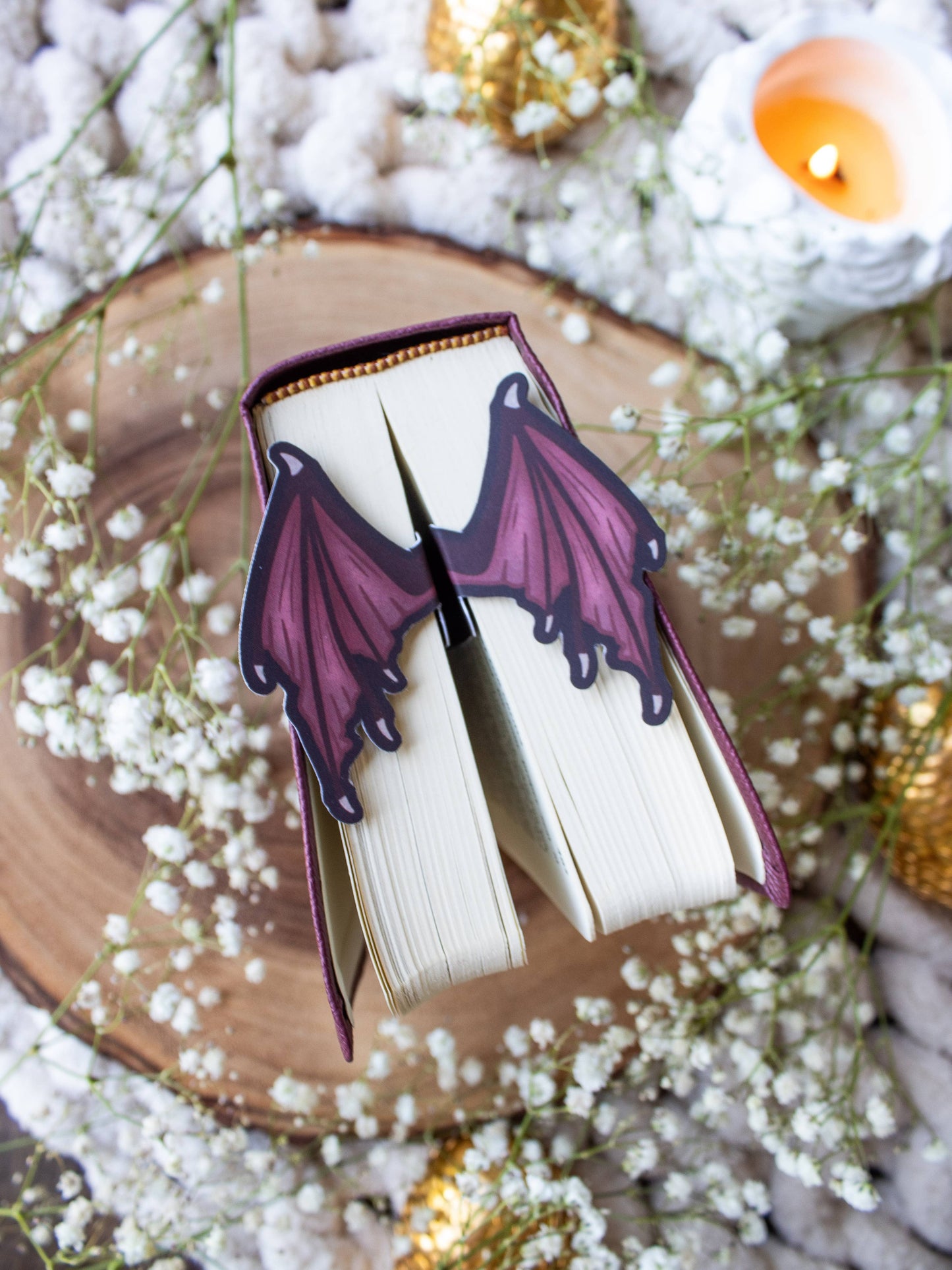3D Dragon Wings Bookmark | Soft Touch