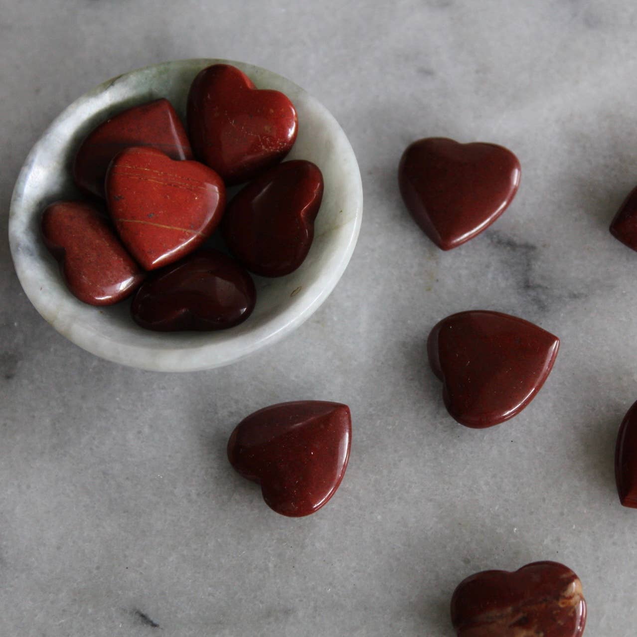Red Jasper 20mm Heart (Crystals & Stones)