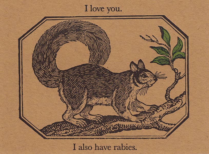Rabid Love Greeting Card