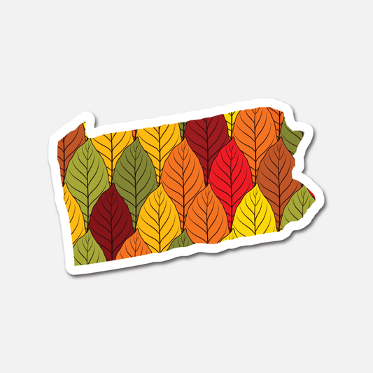 Pennsylvania Autumn Leaves – State Sticker