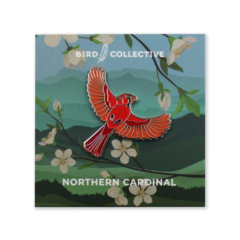 Northern Cardinal Enamel Pin