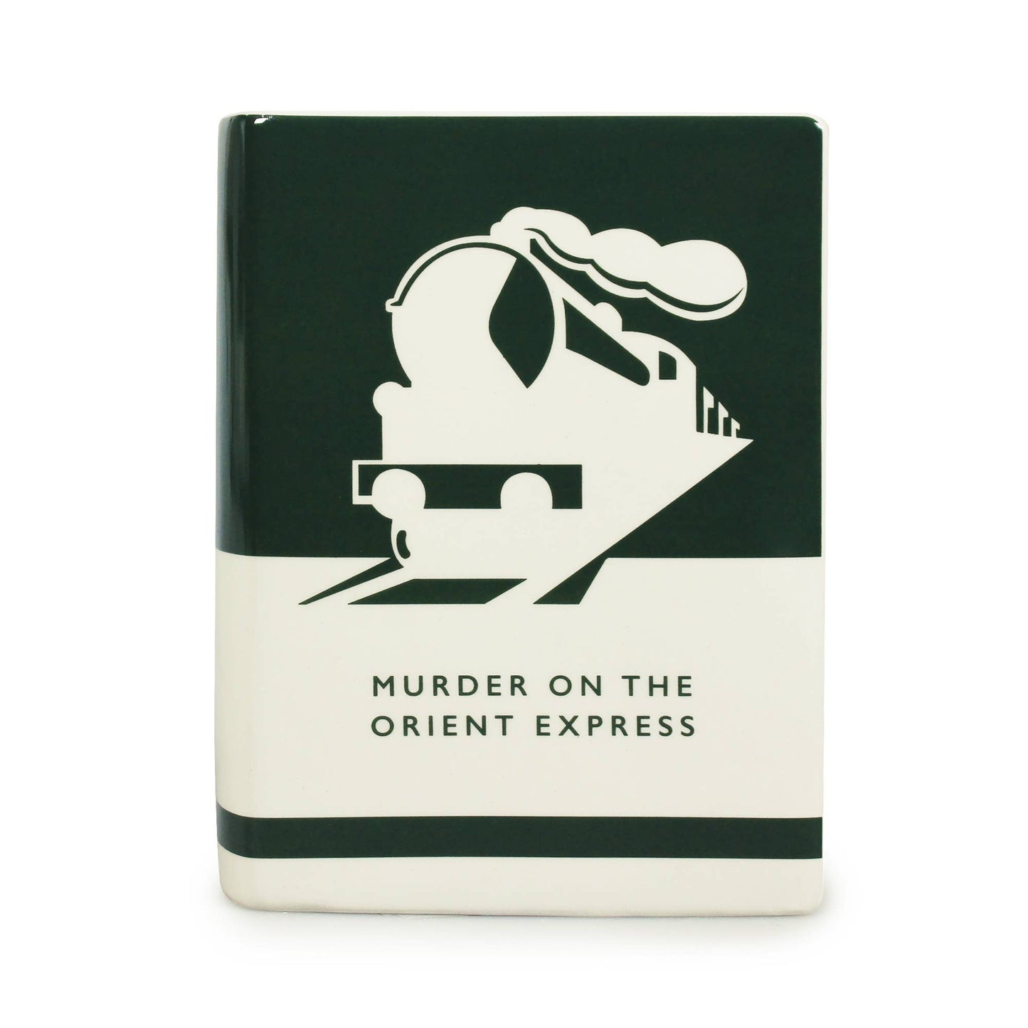 Ceramic Book Vase Agatha Christie Murder on Orient Express