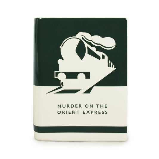Ceramic Book Vase Agatha Christie Murder on Orient Express