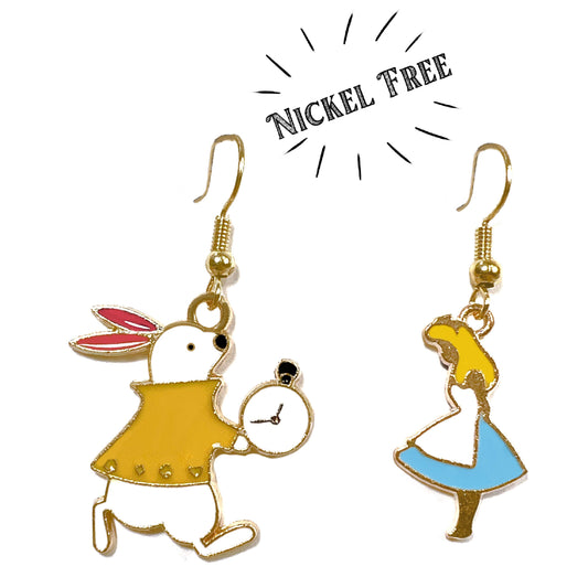 Alice in Wonderland Inspired Earrings