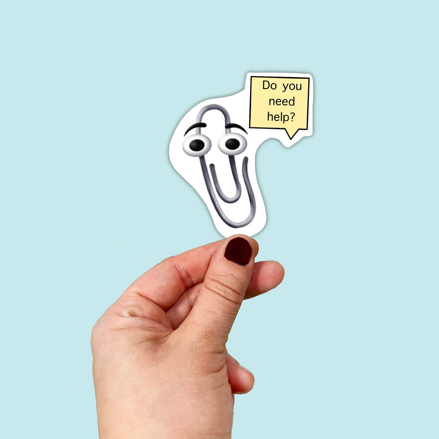 Waterproof Vinyl 90s Clippy Sticker