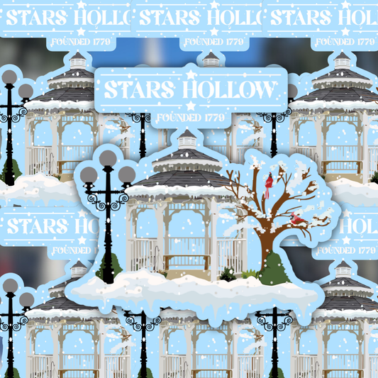 Gilmore Girls Stars Hollow Town Gazebo Sticker