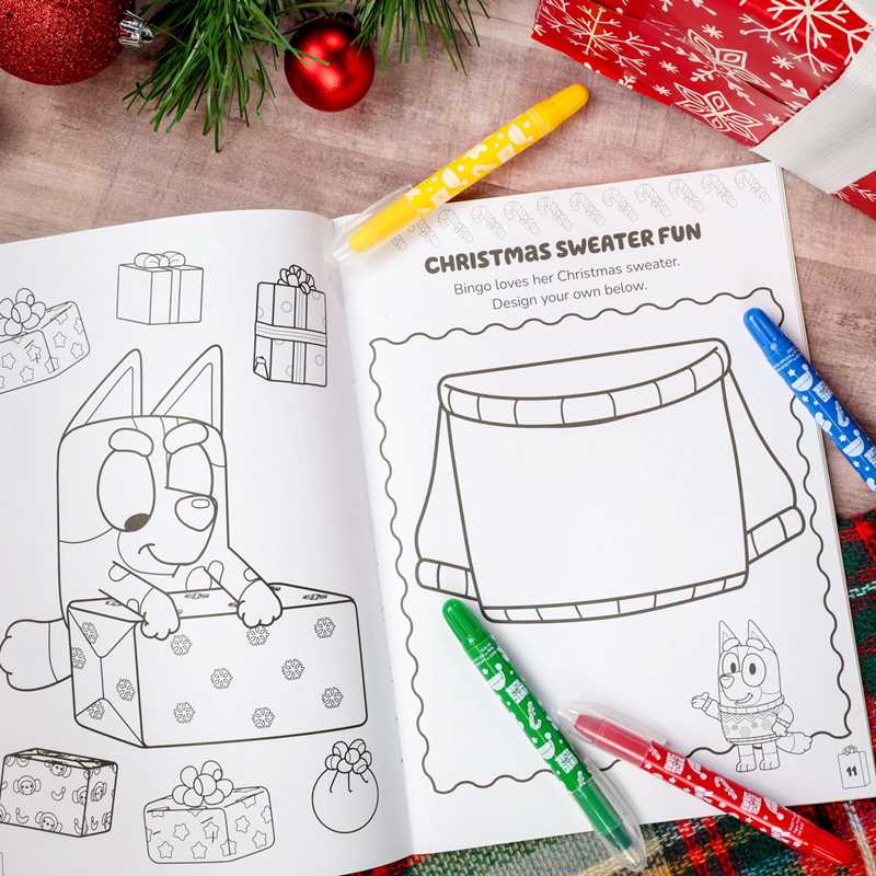 Bluey Colortivity: Hooray Christmas! by Delaney Foerster