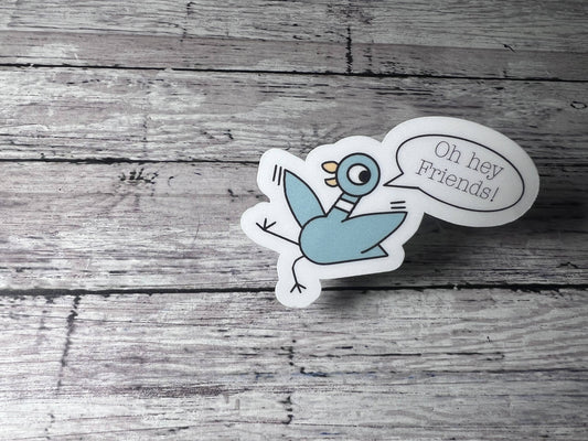 Pigeon Hey Friends, Teacher Sticker, Book Character Sticker