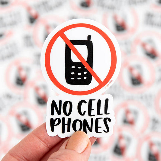 "No Cell Phones" Sticker