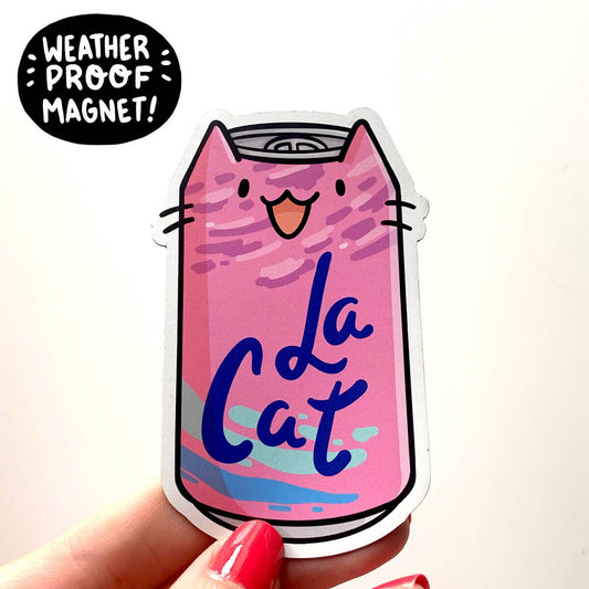 La Cat Berry Weatherproof Magnet