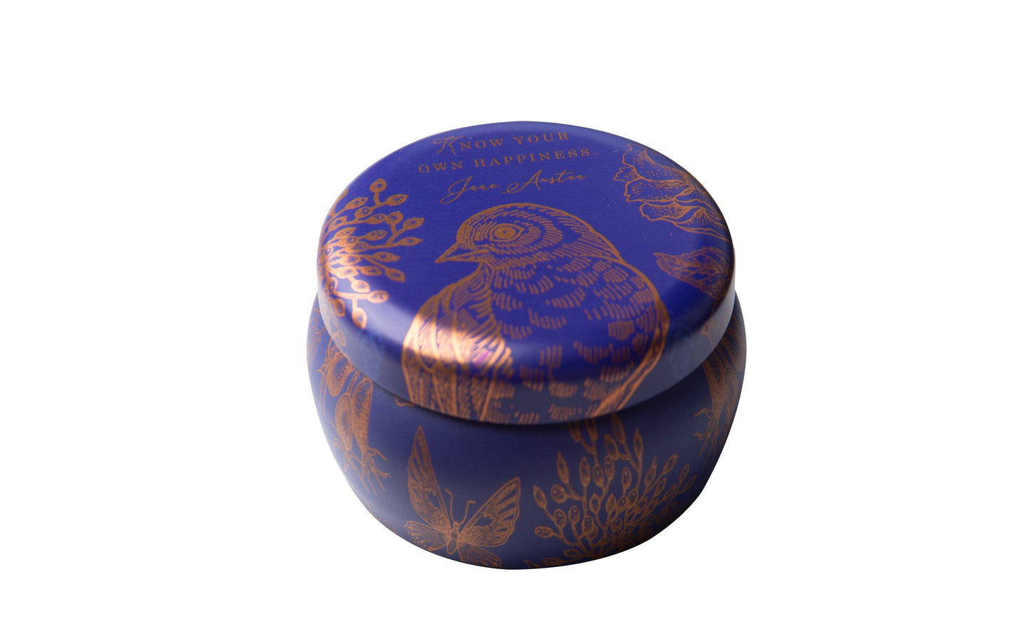 Jane Austen: Know Your Own Happiness Scented Tin Candle (3oz)