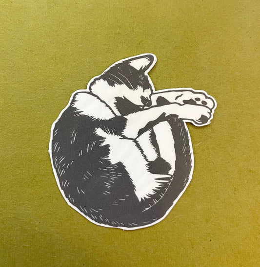 Sleeping Cat Sticker
