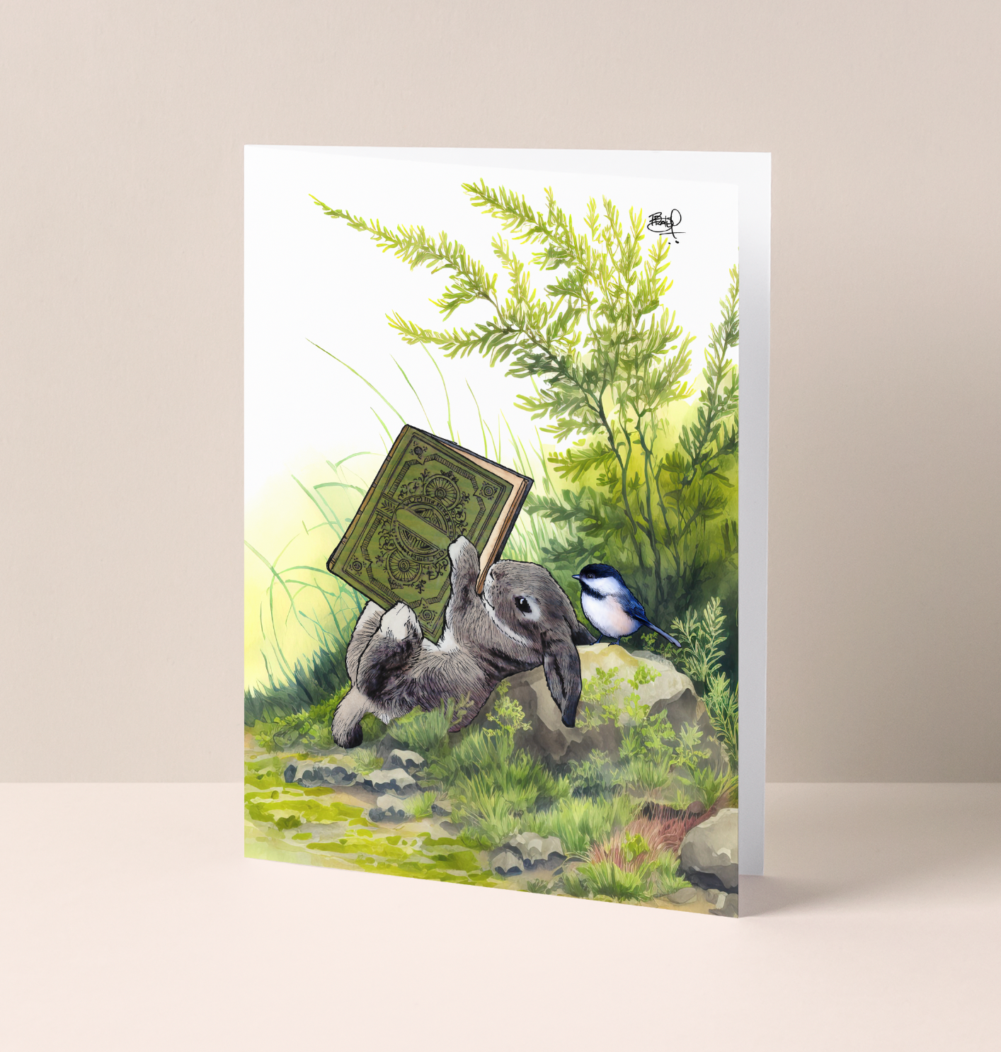 "Turn the Page" Greeting Card