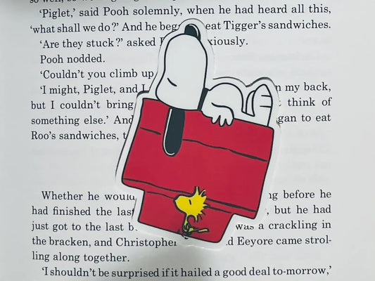 The Peanut Gang Sticker - Snoopy Beagle red house sticker