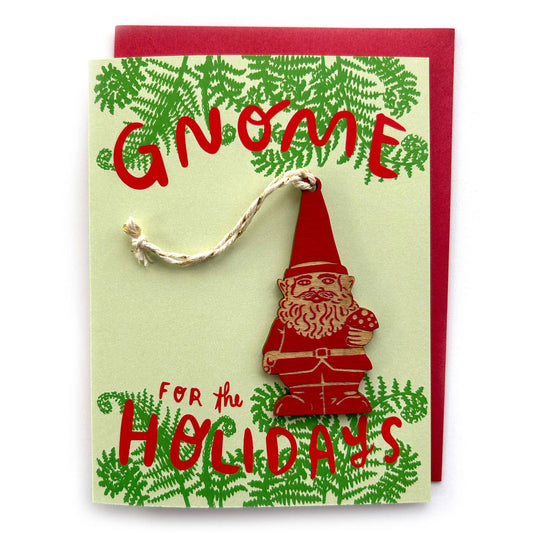 Gnome for the Holidays - Gnome Ornament w/ Card