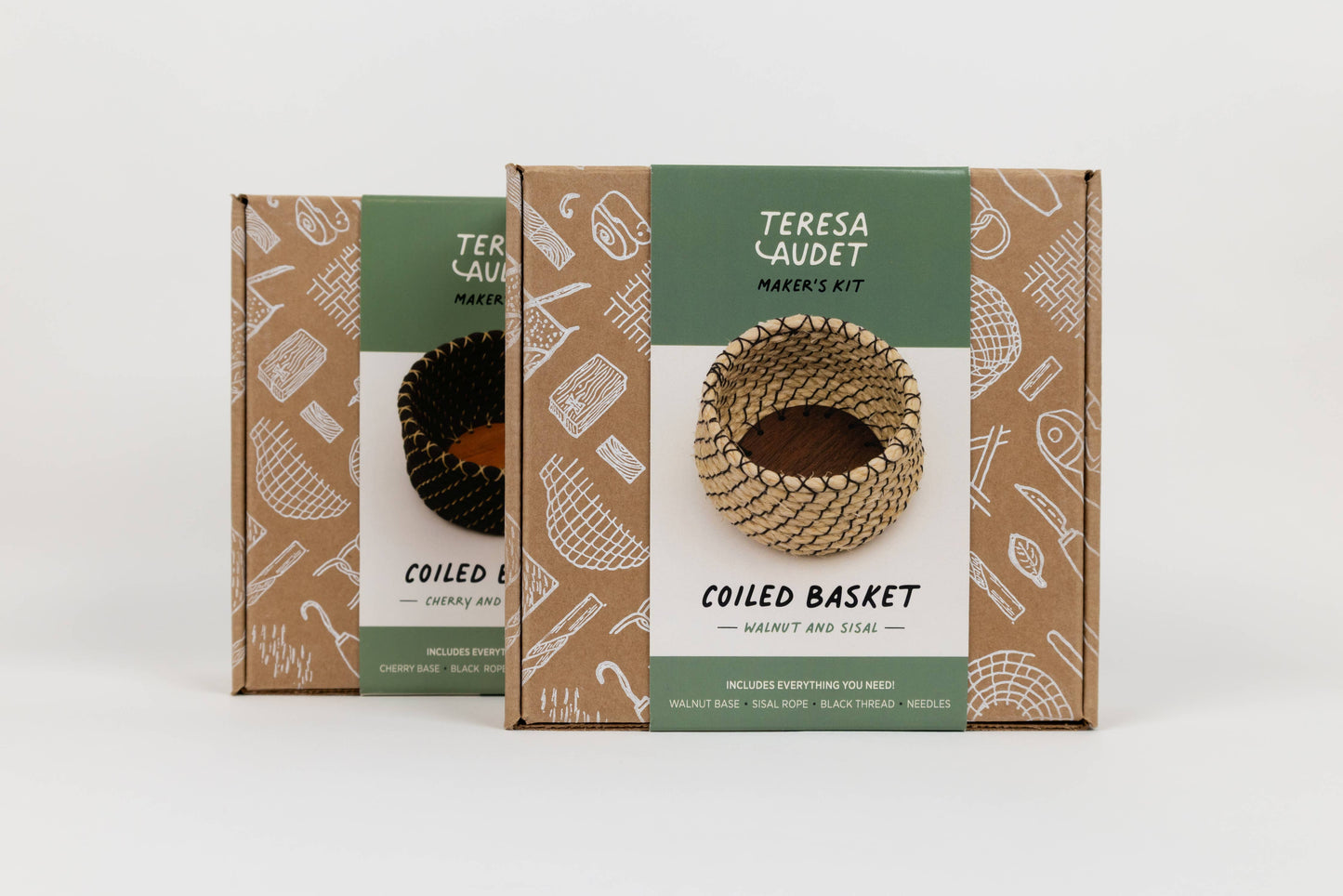Basket Making Kits: Walnut and sisal