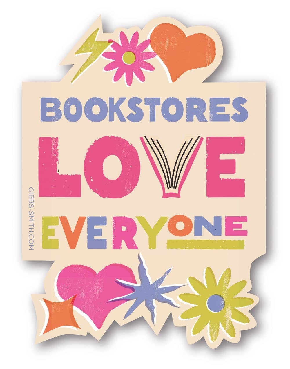 Bookstores Love Everyone Sticker