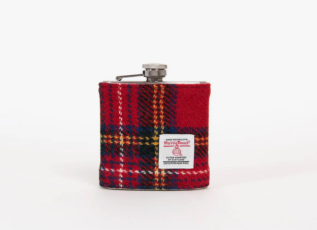 Hip Flask - Harris Tweed
