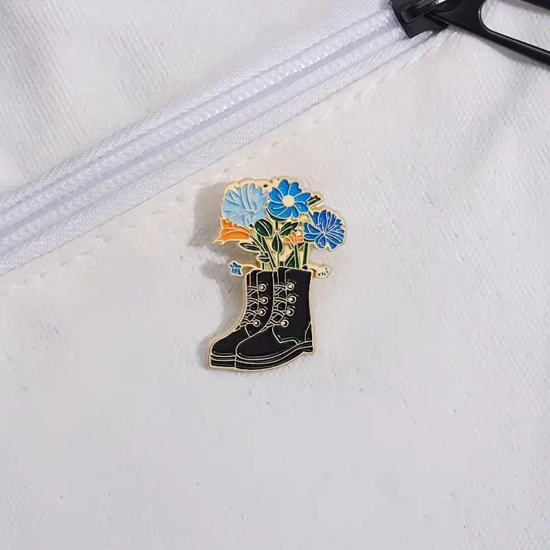 Blossom Boots Enamel Pin