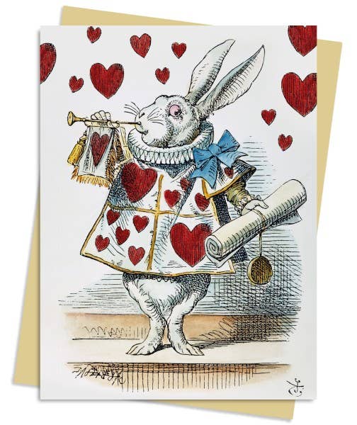 Alice in Wonderland White Rabbit Greeting Card