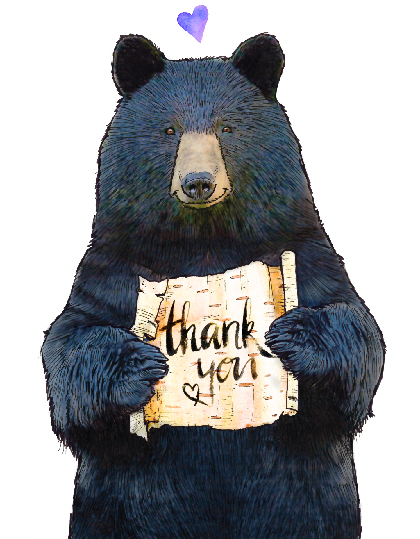 "Thank You Bear" Greeting Card