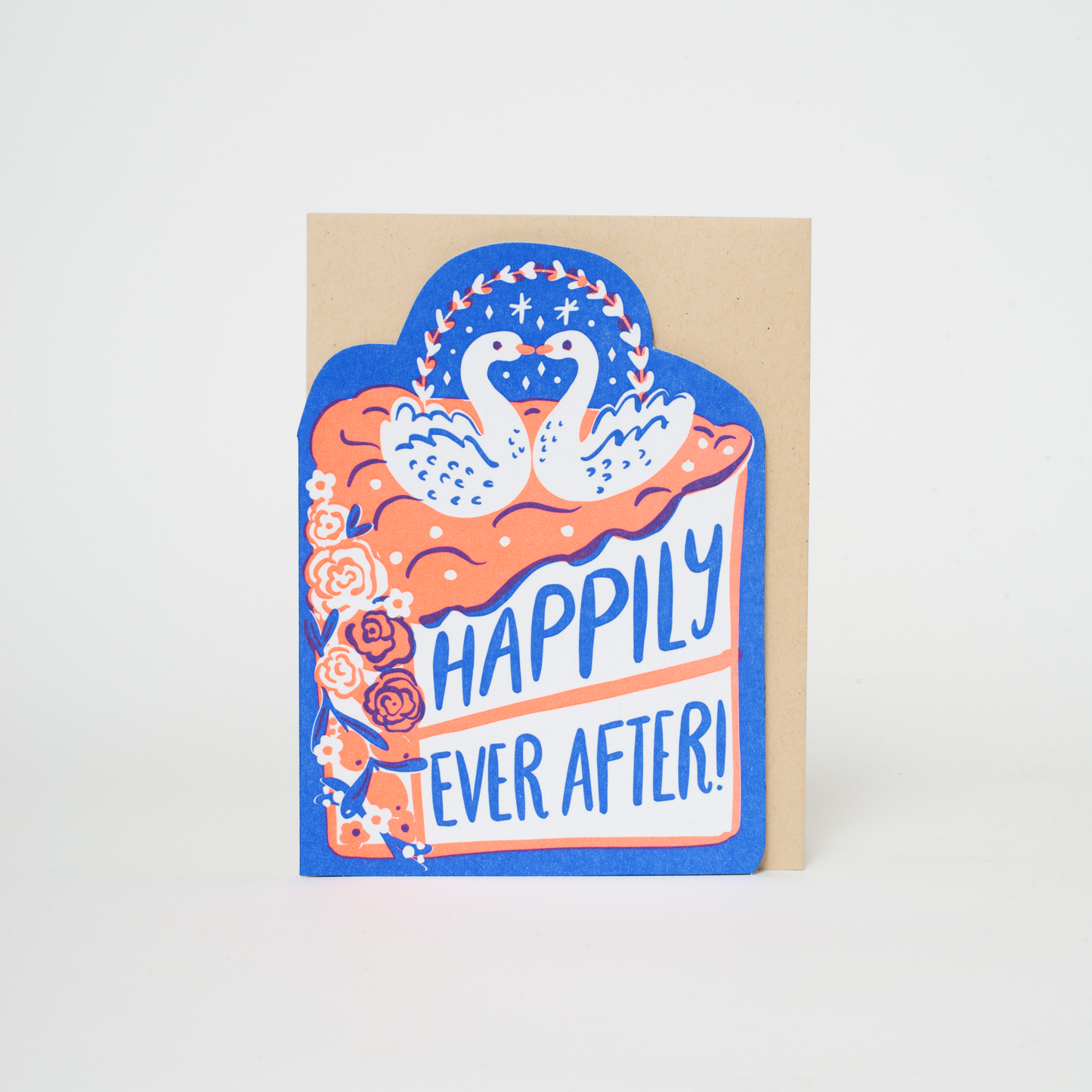 Wedding Congrats Die-cut Letterpress Greeting Card by Hello!Lucky