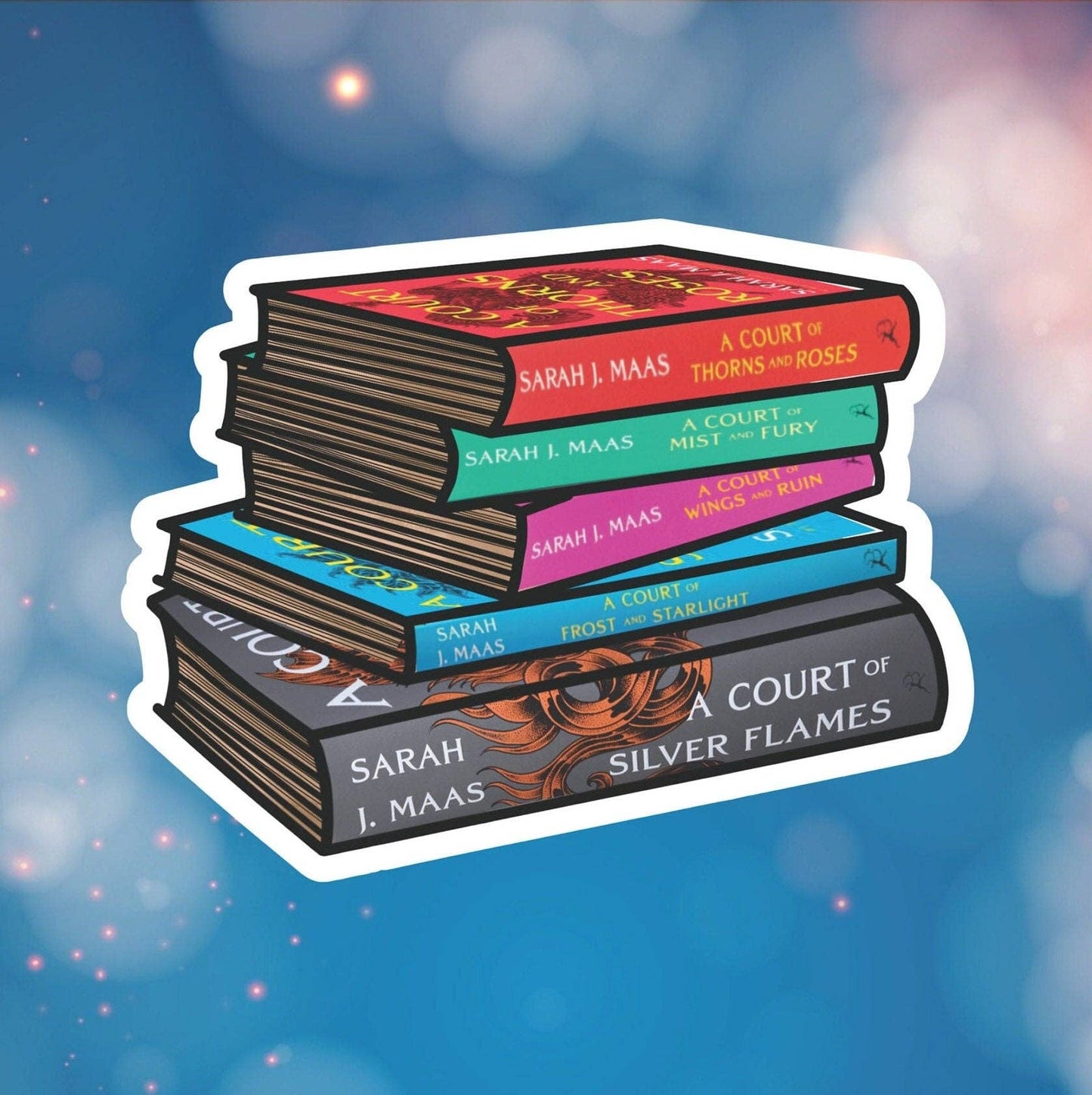 ACOTAR Bookstacks Sticker