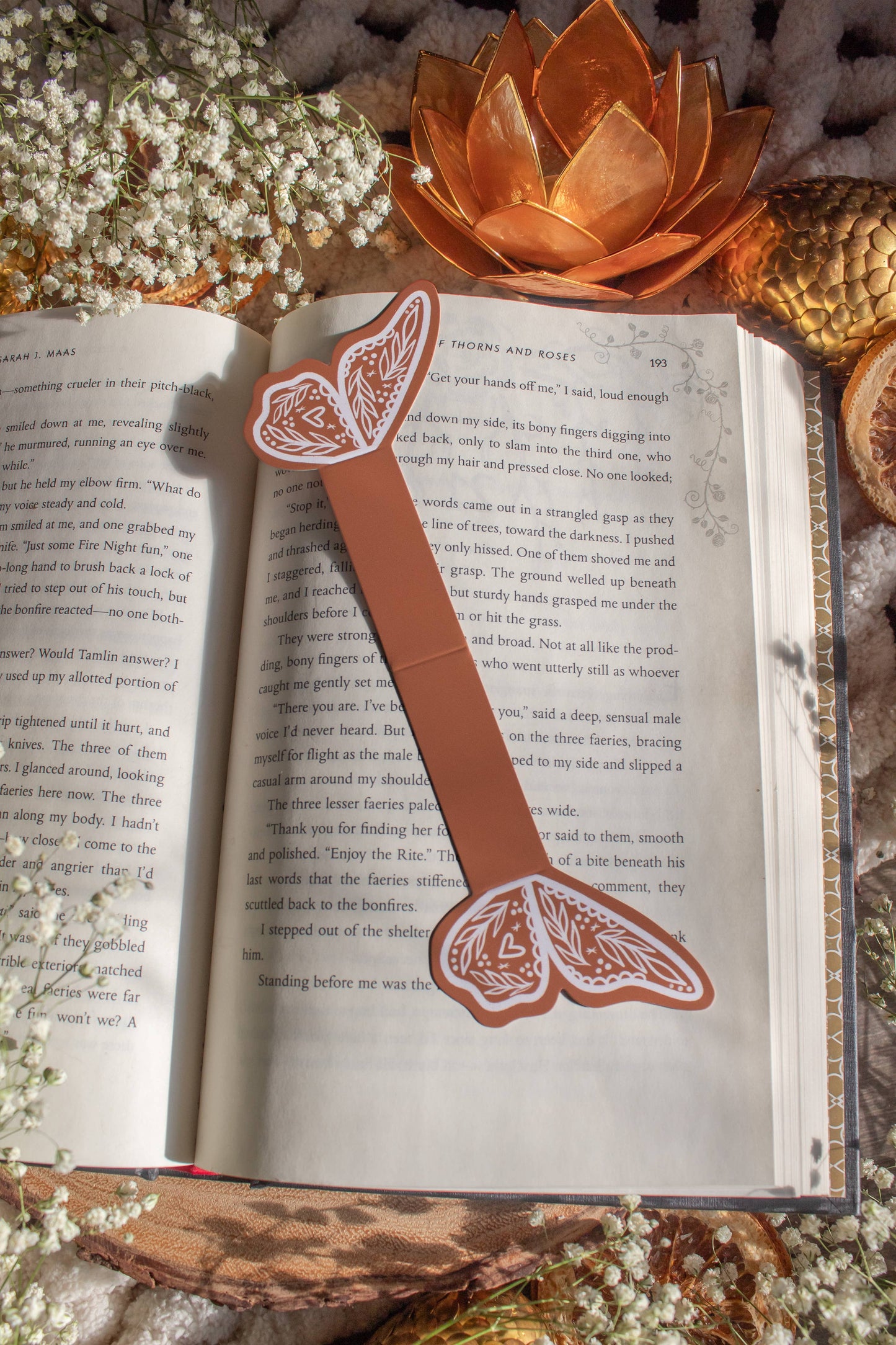 3D Gingerbread Butterfly Wings Bookmark | Soft Touch