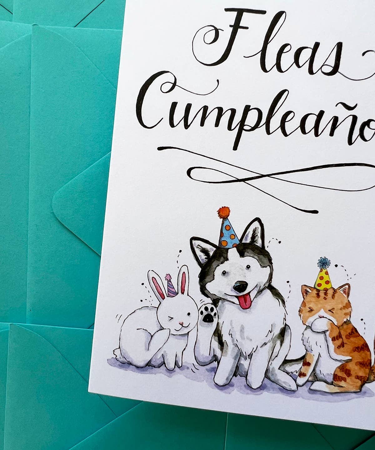 Fleas Cumpleaños Birthday Card